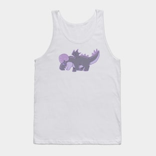 Cute Purple Ram Dragon Twin Tank Top